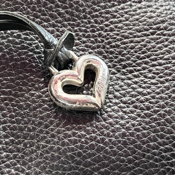 Brighton Bag Black Pebble Grain Leather Zip top Style D 238024 Baguette y2k - Picture 3 of 10